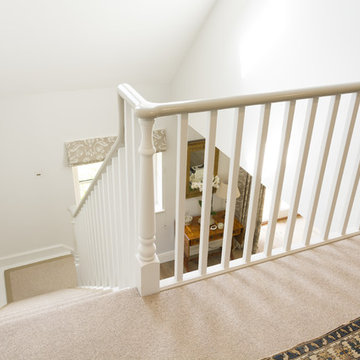 Painted Timber Staircase with Runner