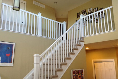 Inspiration for a timeless staircase remodel in Denver