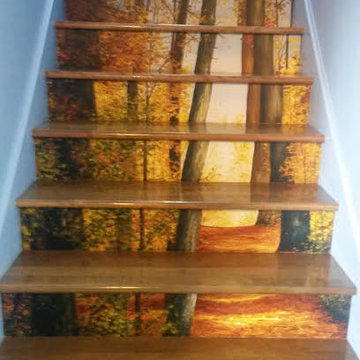 Path of Light Forest Wallpaper - AboutMurals.com