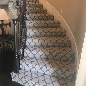 Pattern carpet, hardwood install