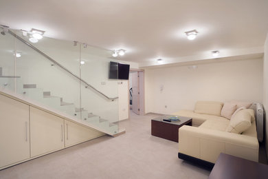 This is an example of a contemporary staircase in Cornwall.