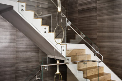 Inspiration for a contemporary staircase remodel in San Francisco