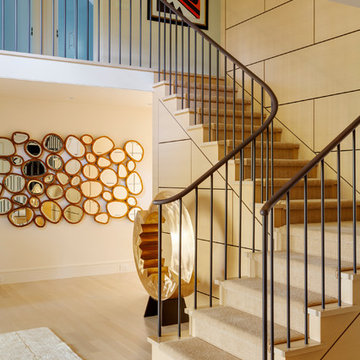 Oak panelled stair