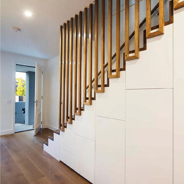 Modern White Staircase