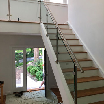 Q-RAILING Stainless Steel Interior Stair Balustrade - New Canaan, CT