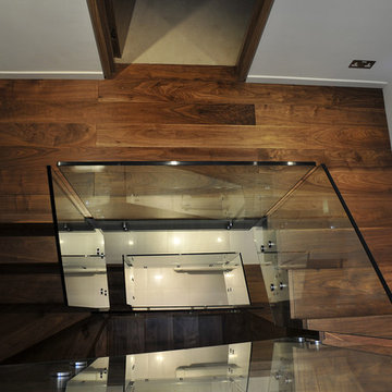 Queens Gardens - Staircase with glass balustrade