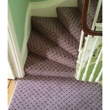 Quirky Carpet Installation to Stairs in Central London