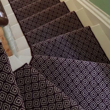Quirky Carpet Installation to Stairs in Central London