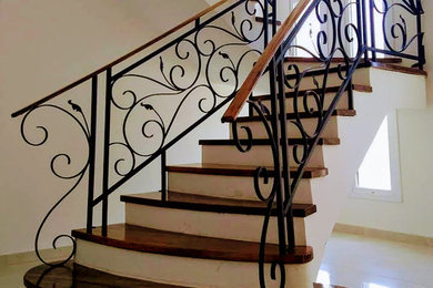 Example of a small trendy staircase design in Toronto