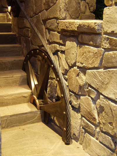 Traditional Staircase by Nigel Walker and Associates Inc