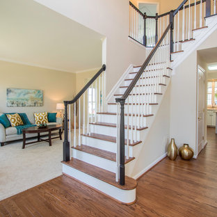Transitional staircase photo in Baltimore