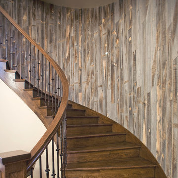 Reclaimed Wood Rustic Staircase