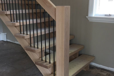 Red Oak Scandinavian Style Stair