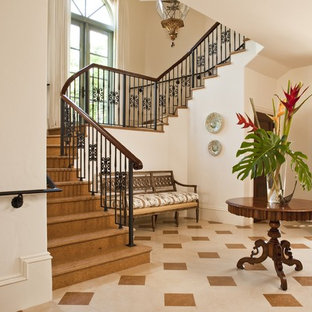 Design ideas for a mediterranean staircase in Miami.