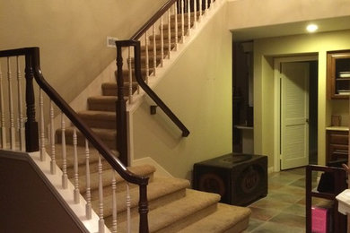 Inspiration for a timeless staircase remodel in San Diego