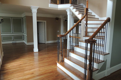 Inspiration for a timeless staircase remodel in Atlanta