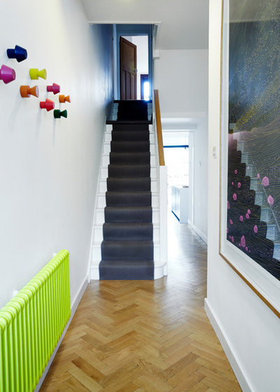 Transitional Staircase by MRED Architects & Designers
