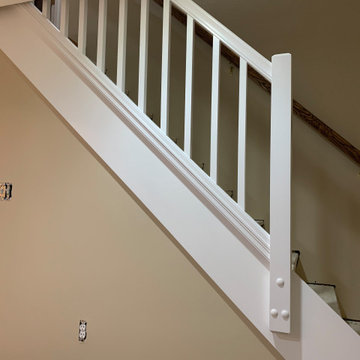 Removable railing installed