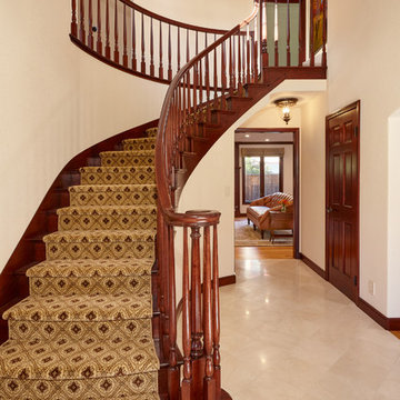 Renovated Staircase of Palo Alto Traditional Home Renovation