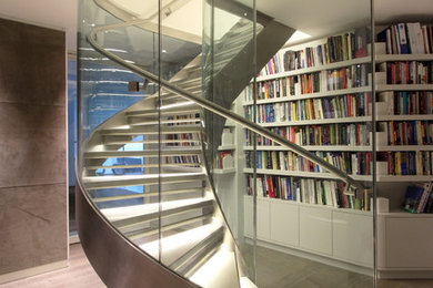 Inspiration for a contemporary staircase in Surrey.