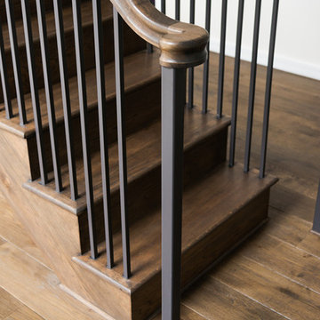Richmond - Oak Bespoke Staircase Metal Balustrade