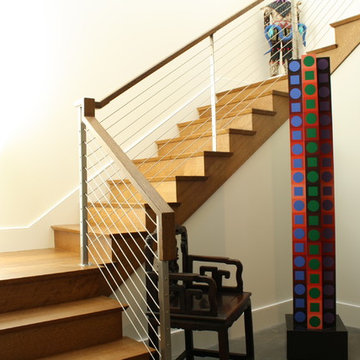 Rift Sawn White Oak Custom Staircase