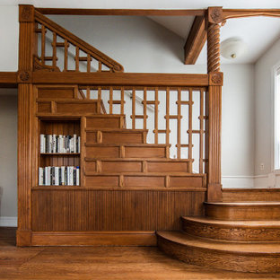 Staircase - victorian staircase idea in Chicago