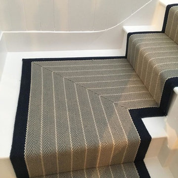 Roger Oates Dart Midnight stair runner carpet in Guildford Surrey