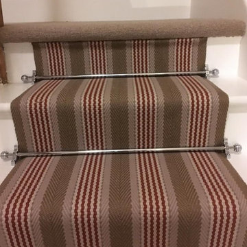 Roger Oates Sudbury Brick stair runner carpet in Guildford Surrey