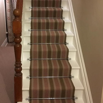 Roger Oates Sudbury Brick stair runner carpet in Guildford Surrey
