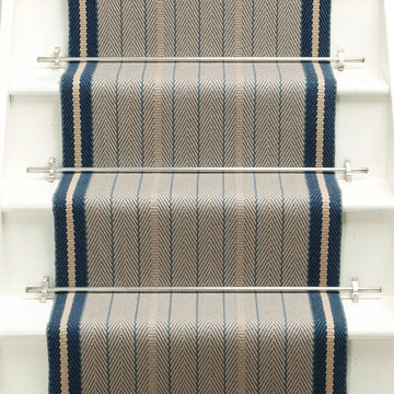 Roger Oates Trent Airforce stair runner carpet in Barnes London