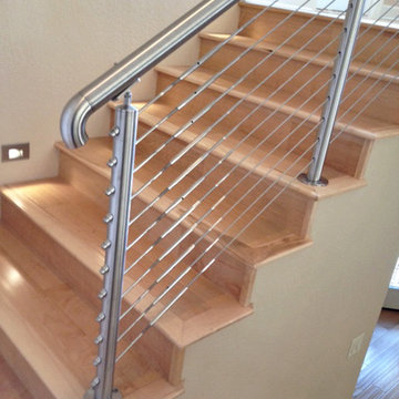 Round Stainless Steel Cable Stair Railing Bakersfield, CA