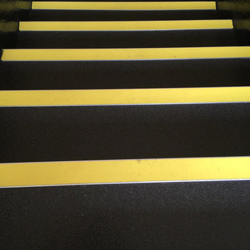 Rubber Flooring with Nosings to Workplace Stairs