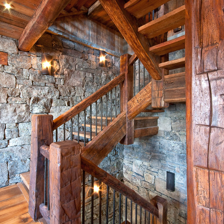 75 Rustic Staircase Ideas You'll Love - July, 2025 | Houzz