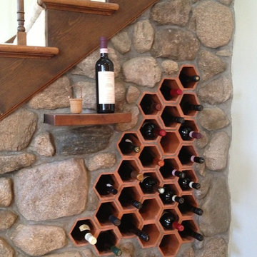 rustic wine storage