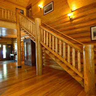 Inspiration for a country staircase in Denver.