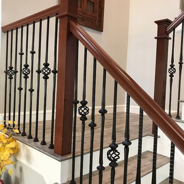 San Clemente Craftsman staircase