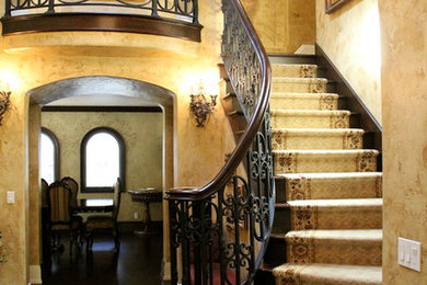 Staircase - mediterranean staircase idea in Los Angeles