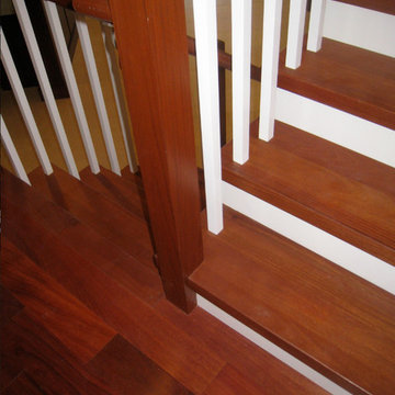 Santos mahogany stair treads