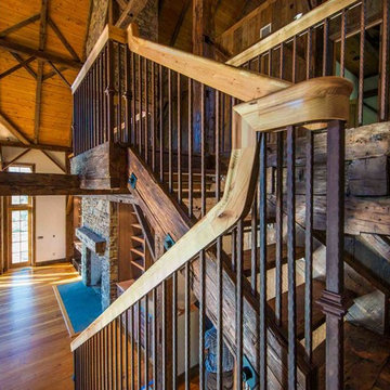 Scotch Ridge Barn Home Stairway
