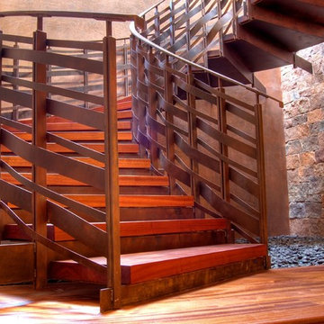 Sculptural Elliptical Grand Staircase