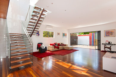 Staircase - contemporary staircase idea in Brisbane
