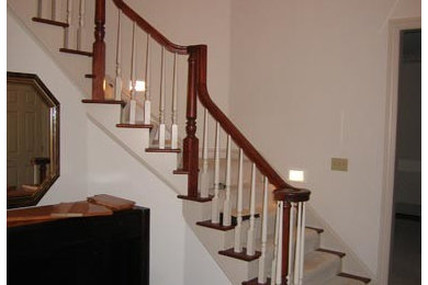 Example of a classic staircase design in Cleveland