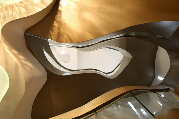 Contemporary Staircase by Landry Design Group, Inc.