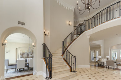 Inspiration for a staircase remodel in Dallas