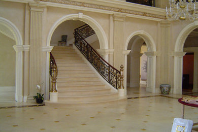 Example of a tuscan staircase design in Cincinnati