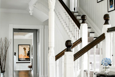 Inspiration for a victorian staircase remodel in Boston