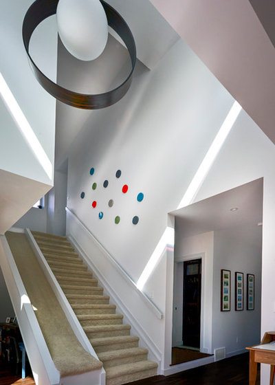 Contemporary Staircase by Inertia Residential Design
