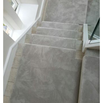 Silkresse Carpet Installed as a Runner to Stairs