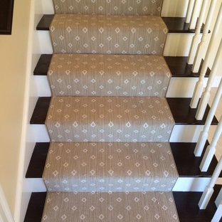 Example of a trendy staircase design in Boston